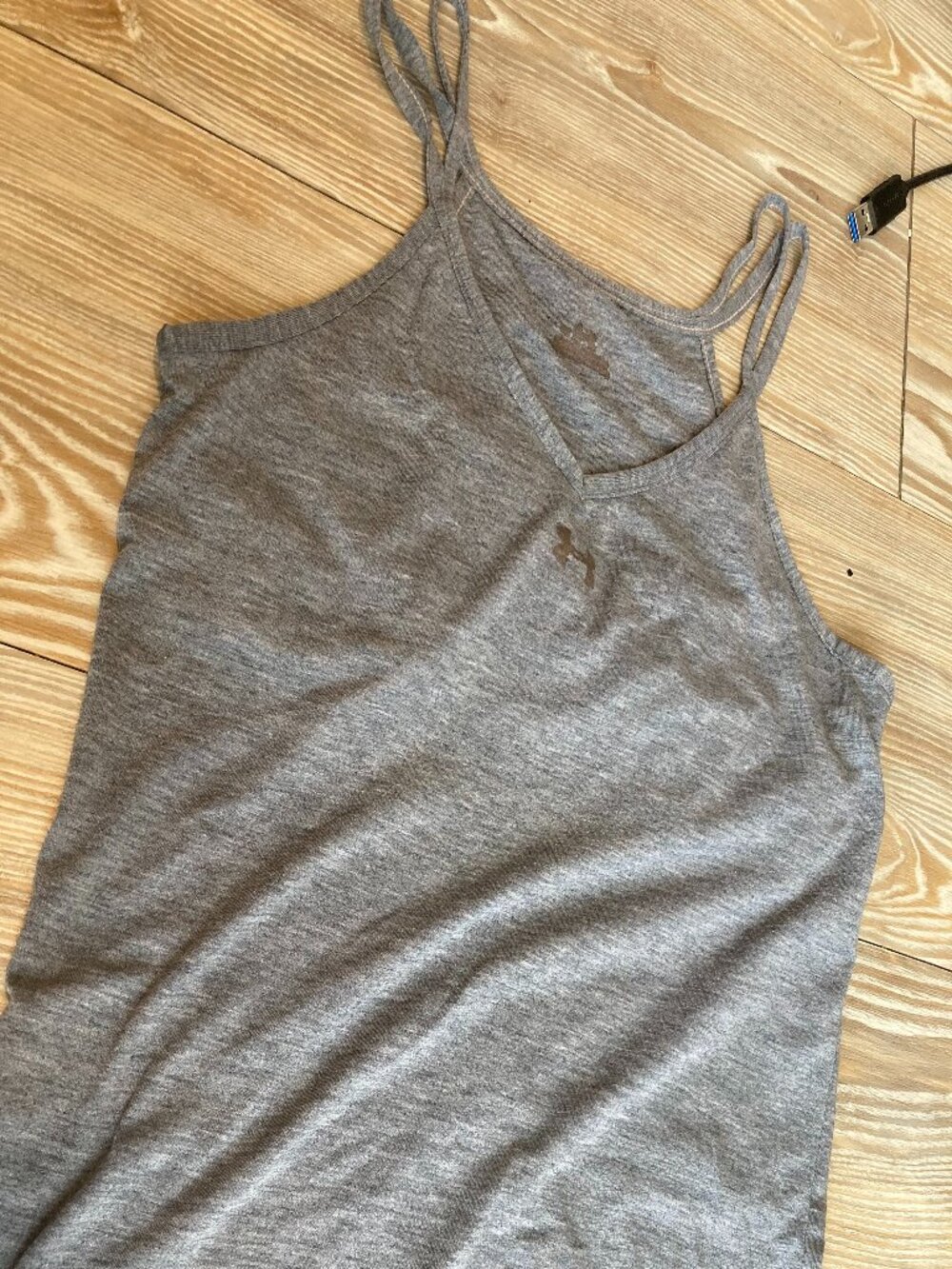 Helly Hansen Gray Tank Top Camisole Size Small w/ Shelf Bras